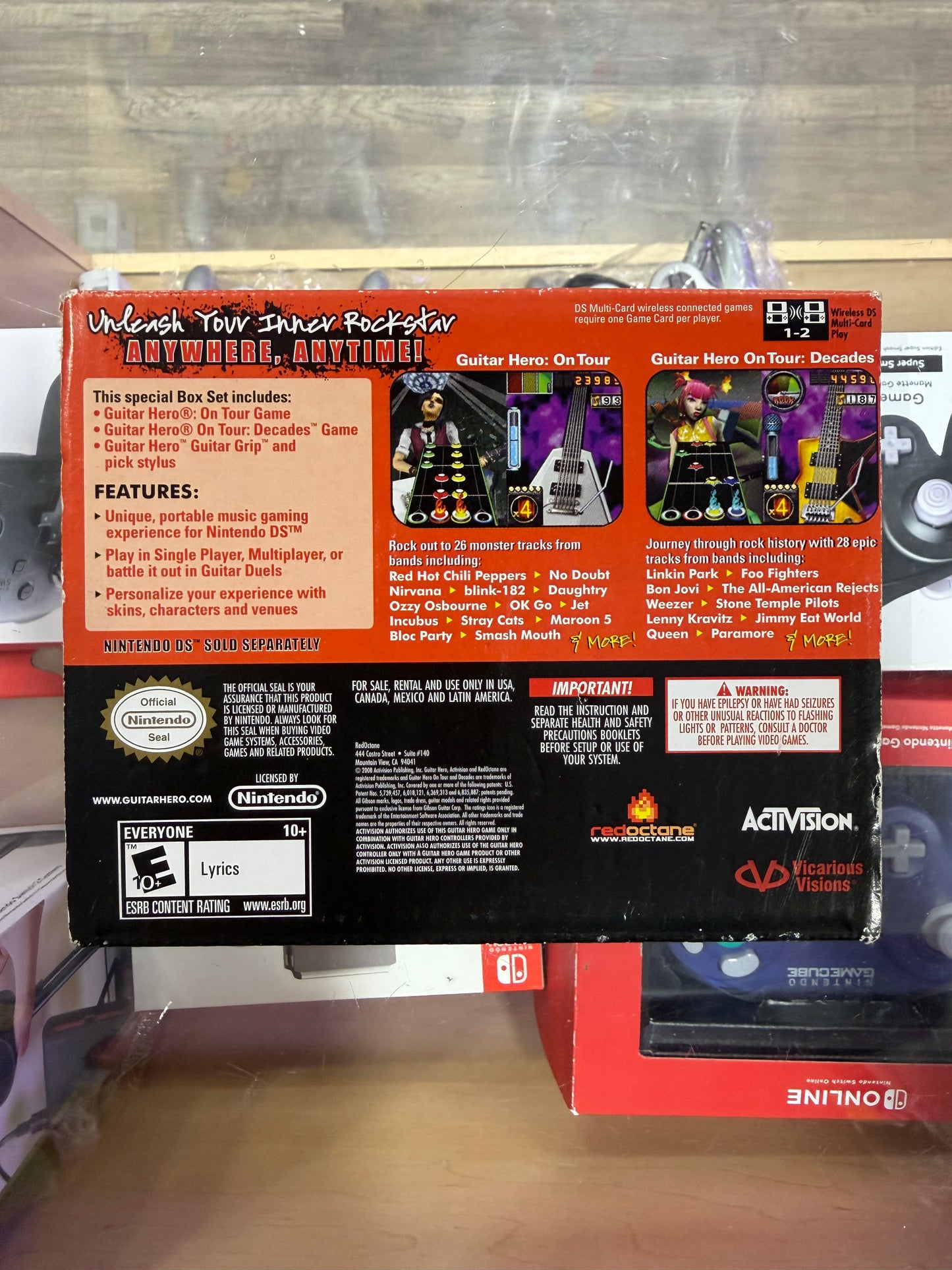 Guitar Hero On Tour & On Tour Decades Box Set Nintendo DS