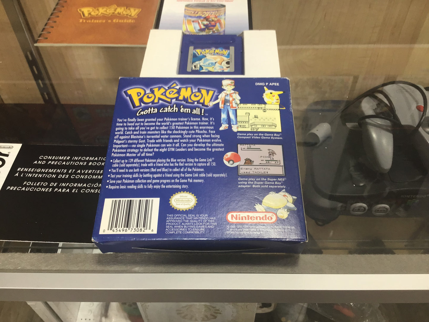 Pokémon Blue (New Battery) (Saves) (Authentic) CIB Nintendo Gameboy