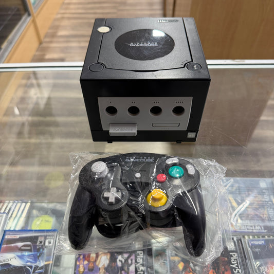 Black GameCube System Gamecube (controller cables memory card included)