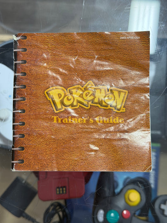 Pokémon Blue(?) Gameboy Manual Only - Ripped Pages