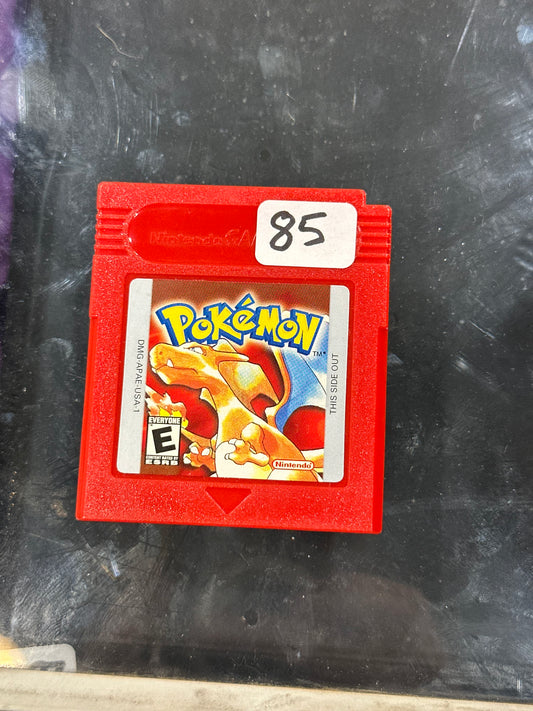 Pokémon Red Gameboy Authentic Saves Excellent Label