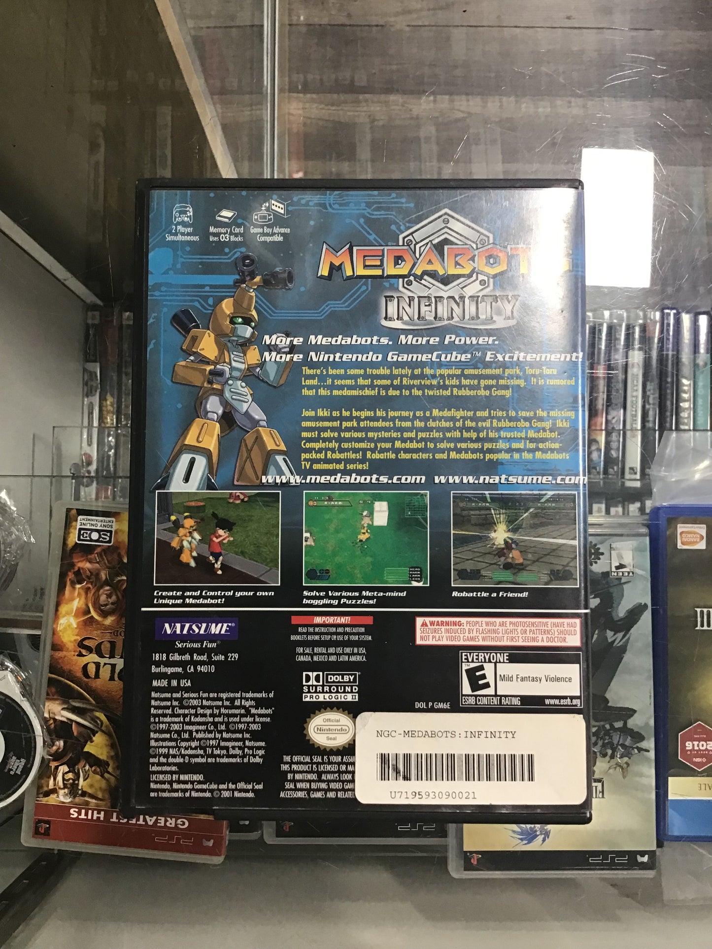 Medabots Infinity Nintendo GameCube Case and Manual ONLY