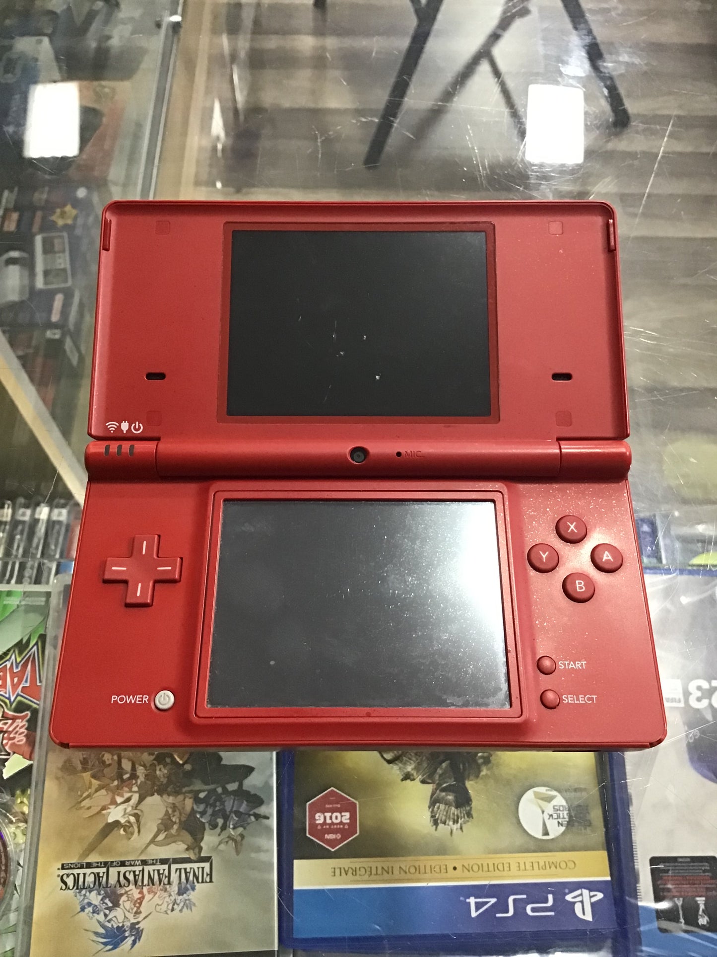Red Nintendo DSi Handheld System with Charger & Stylus