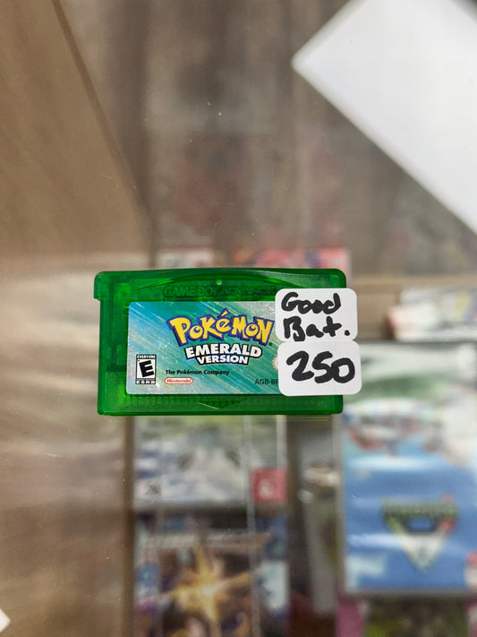 Pokémon Emerald Nintendo Gameboy Advance Authentic Good Battery