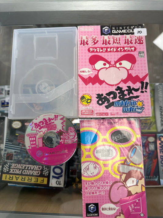 Atsumare Made in Wario Nintendo GameCube Japanese US Seller