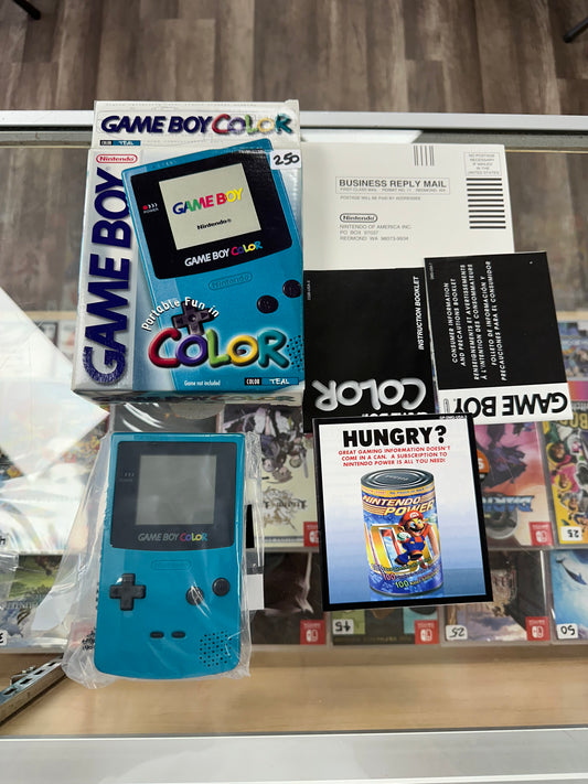 Nintendo Gameboy Color Teal System CIB