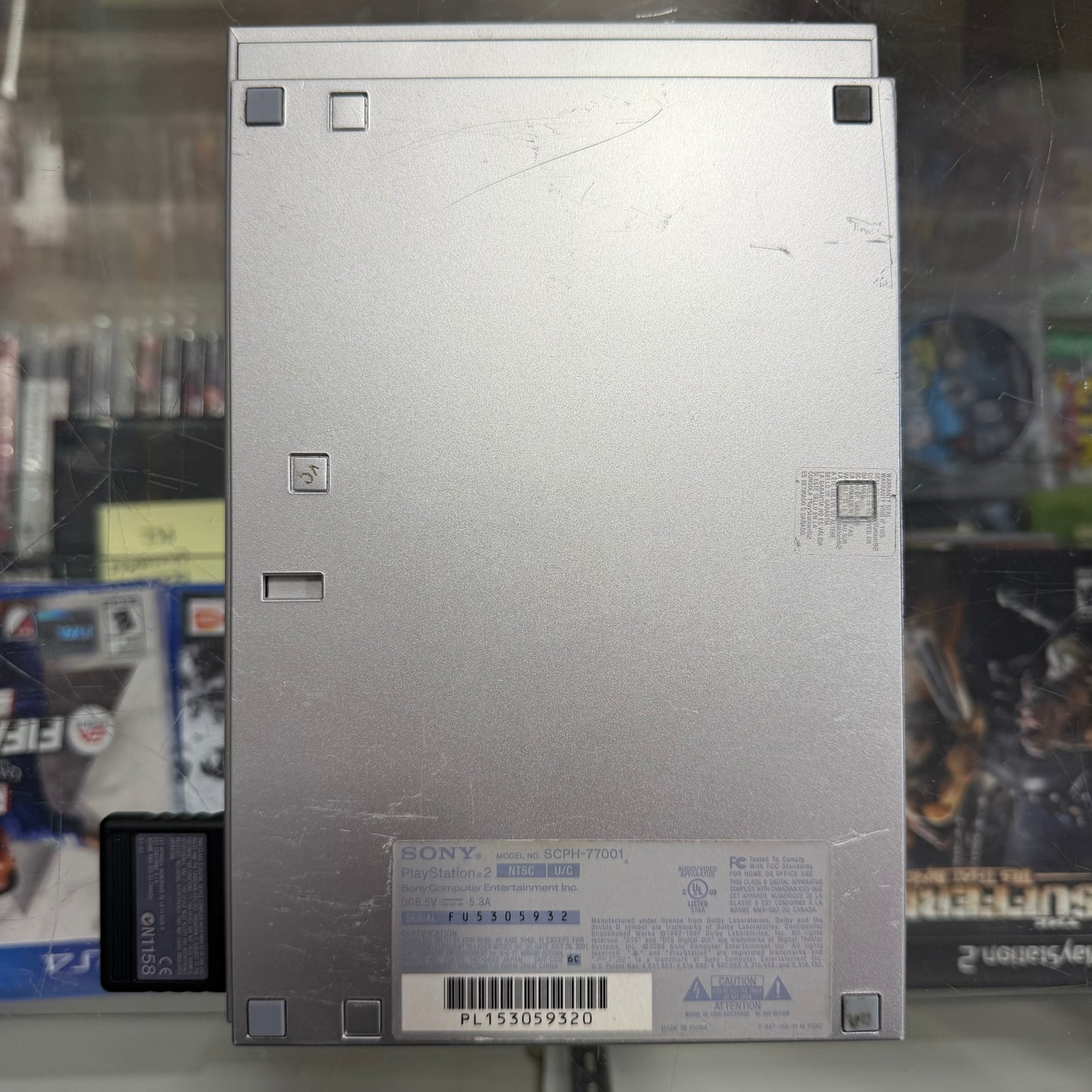 Slim Playstation 2 System [Silver] (cables controller and memory card included)(NEW LASER) (9320)