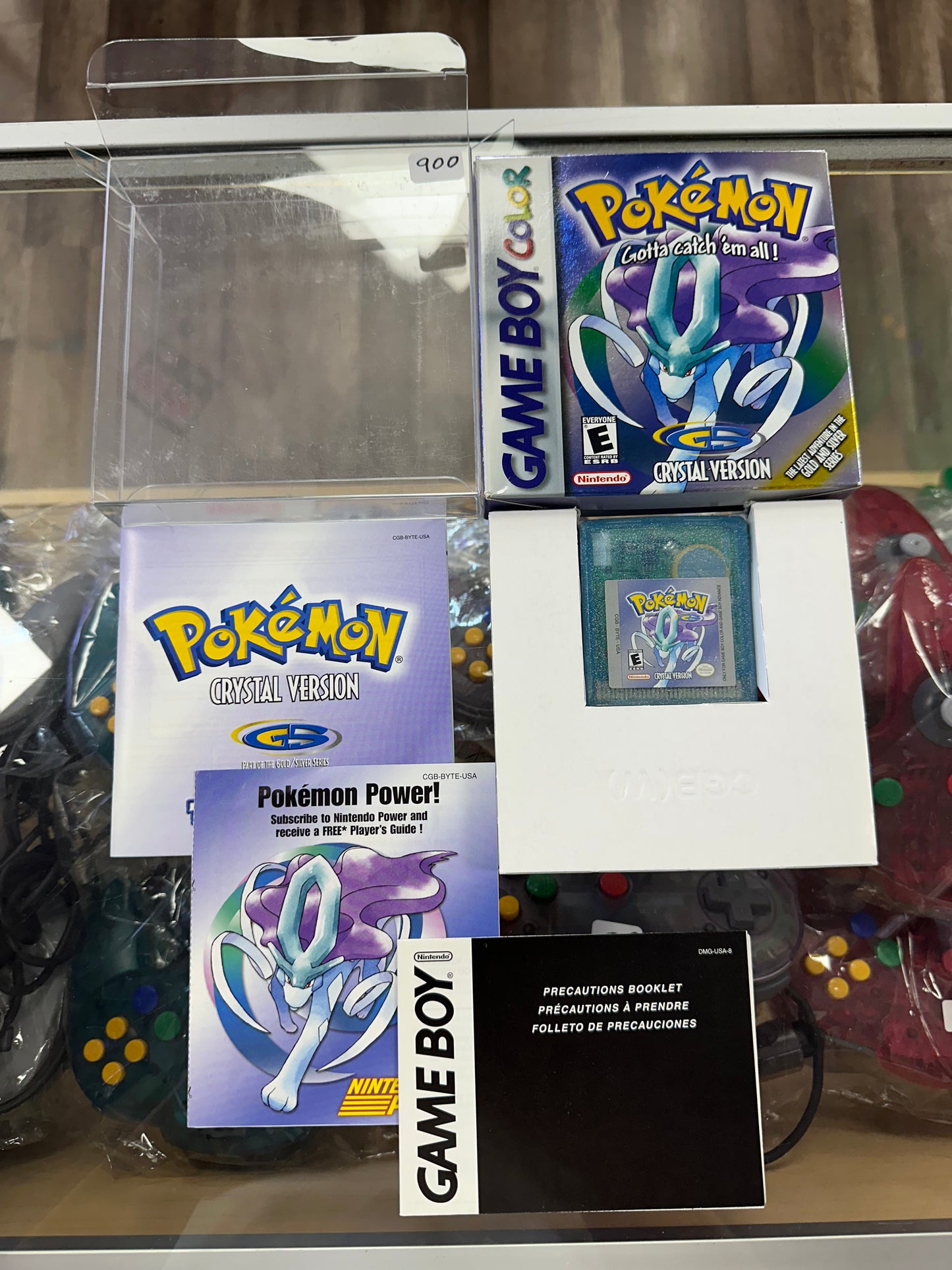 Pokémon Crystal Nintendo Gameboy Color Excellent Box Series Misprint CIB