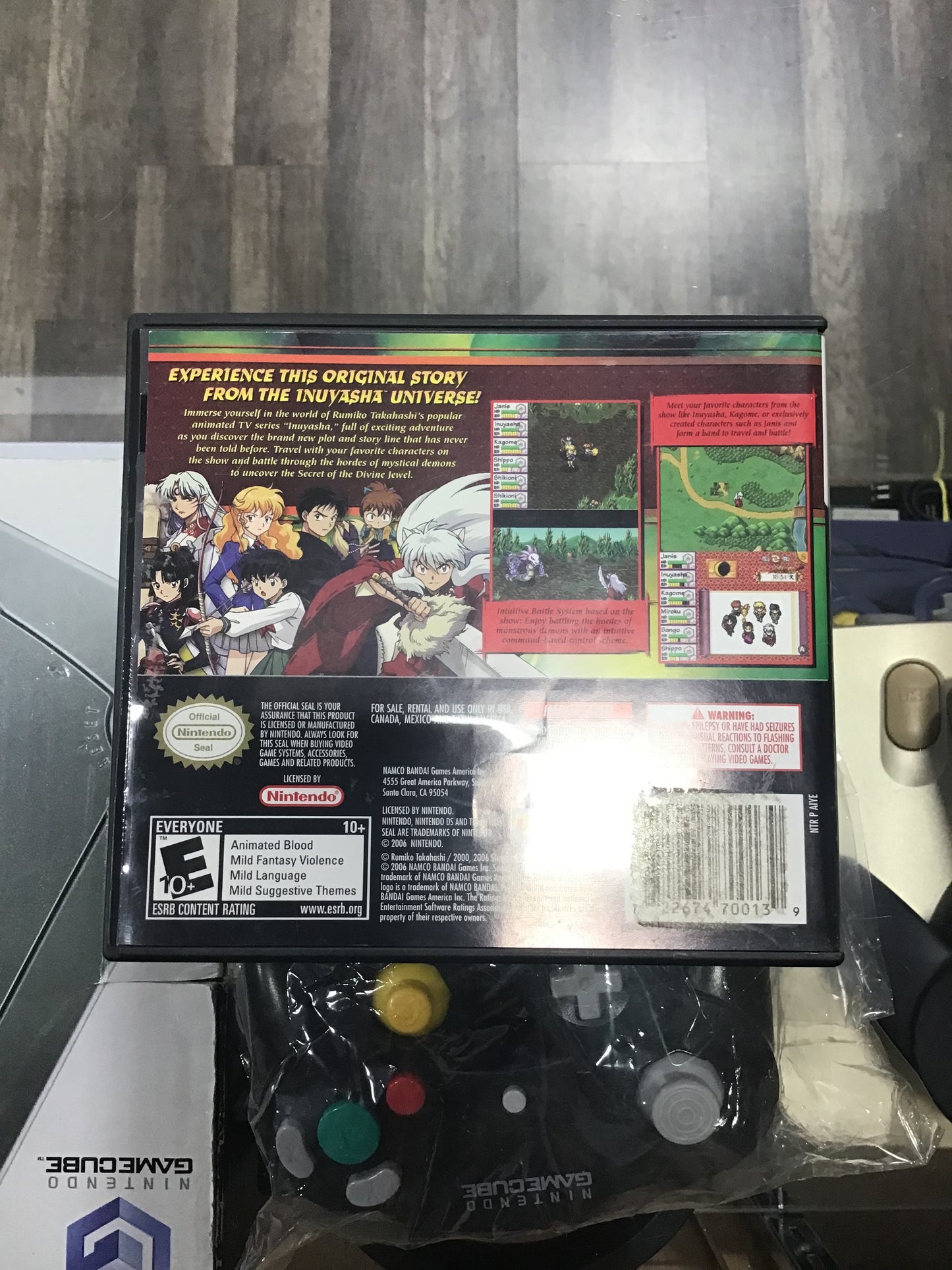 Inuyasha Secret of the Divine Jewel Nintendo DS Case and Manual ONLY
