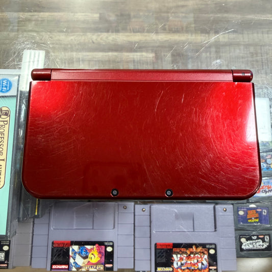 New Nintendo 3DS XL Red Nintendo 3DS (Charger included)
