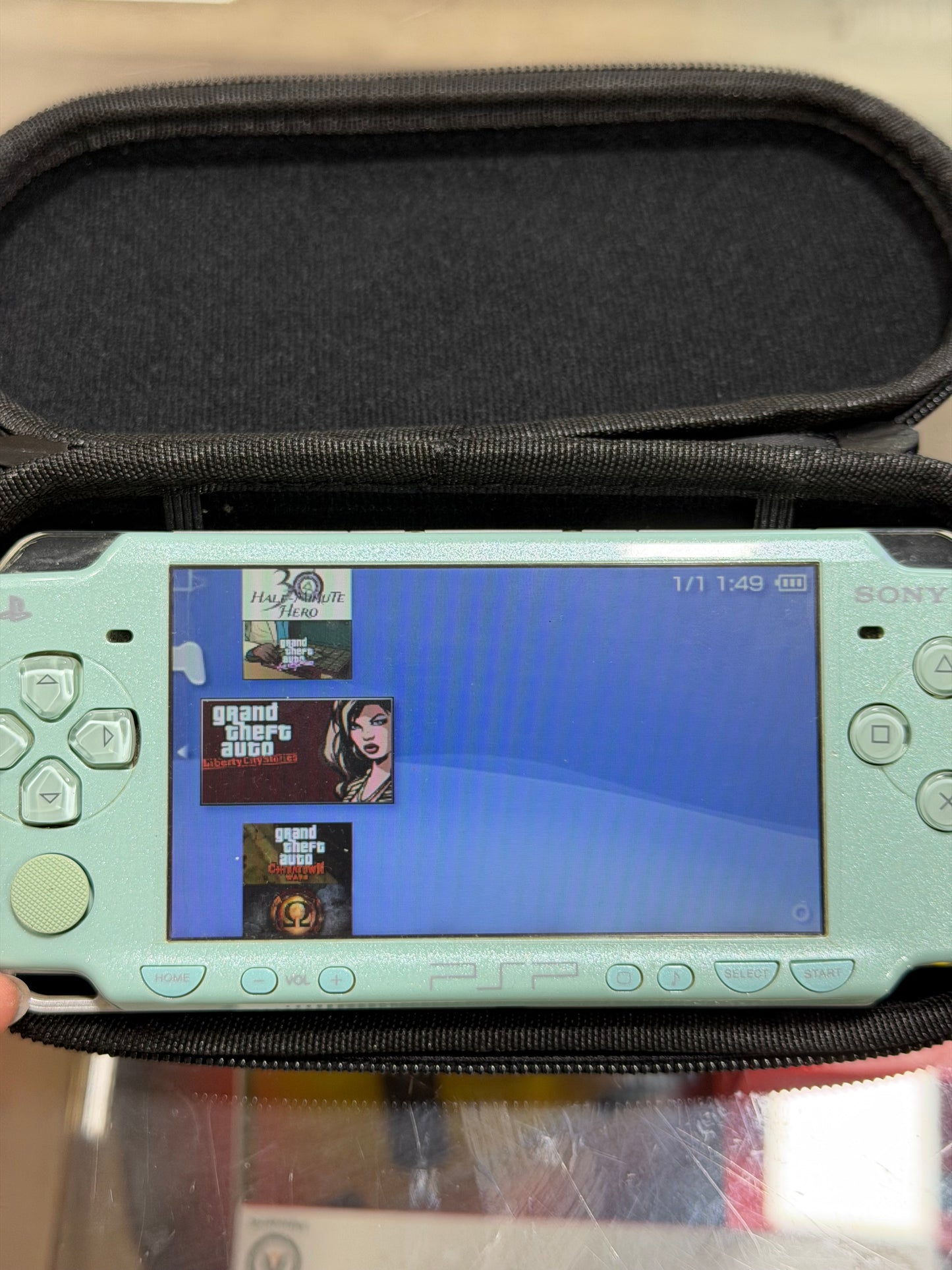Light Green PSP 2000 with Charger 125