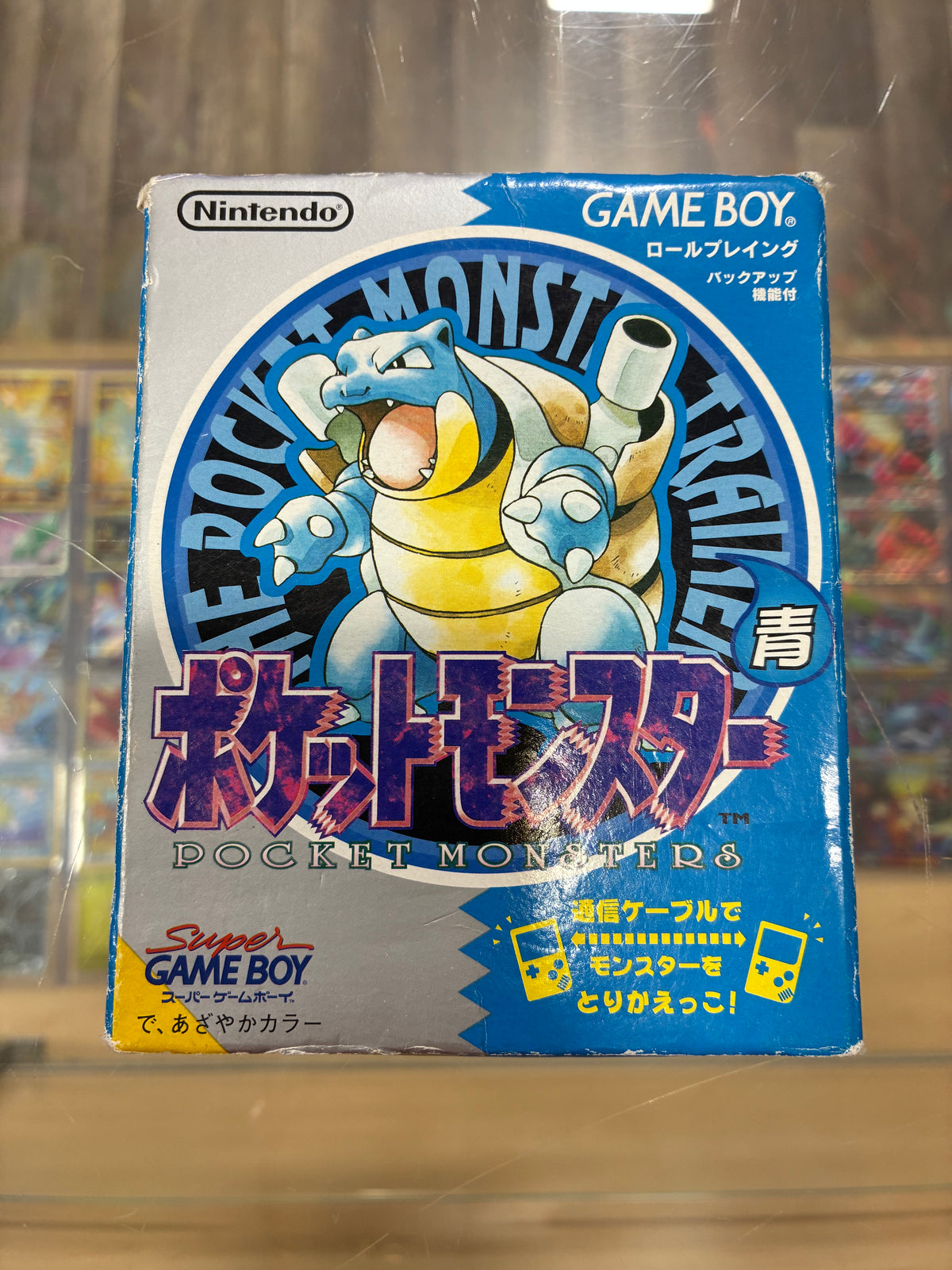 Pokémon Blue JP Nintendo GameBoy [(Authentic)(New Battery)(Saves)]