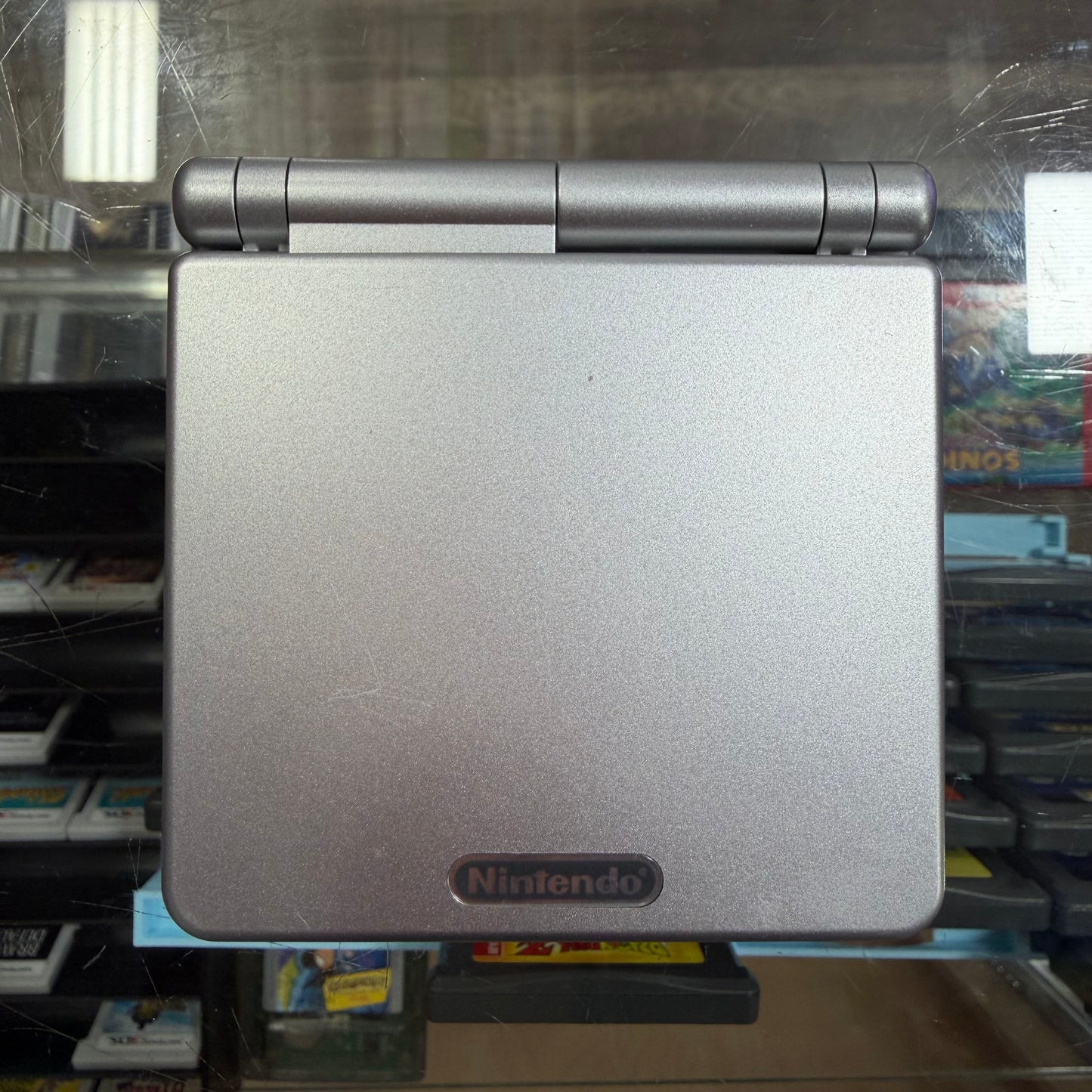 Platinum Gameboy Advance SP GameBoy Advance (Charger included)