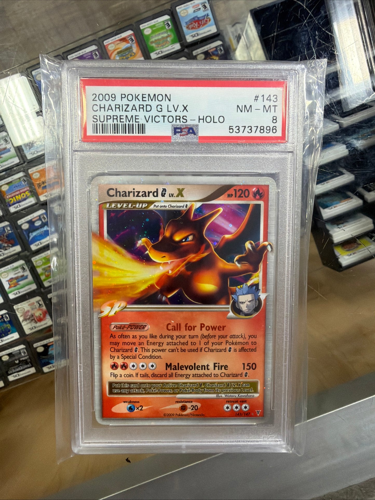 2009 Charizard G LV X Supreme Victors - Holo (PSA 8)