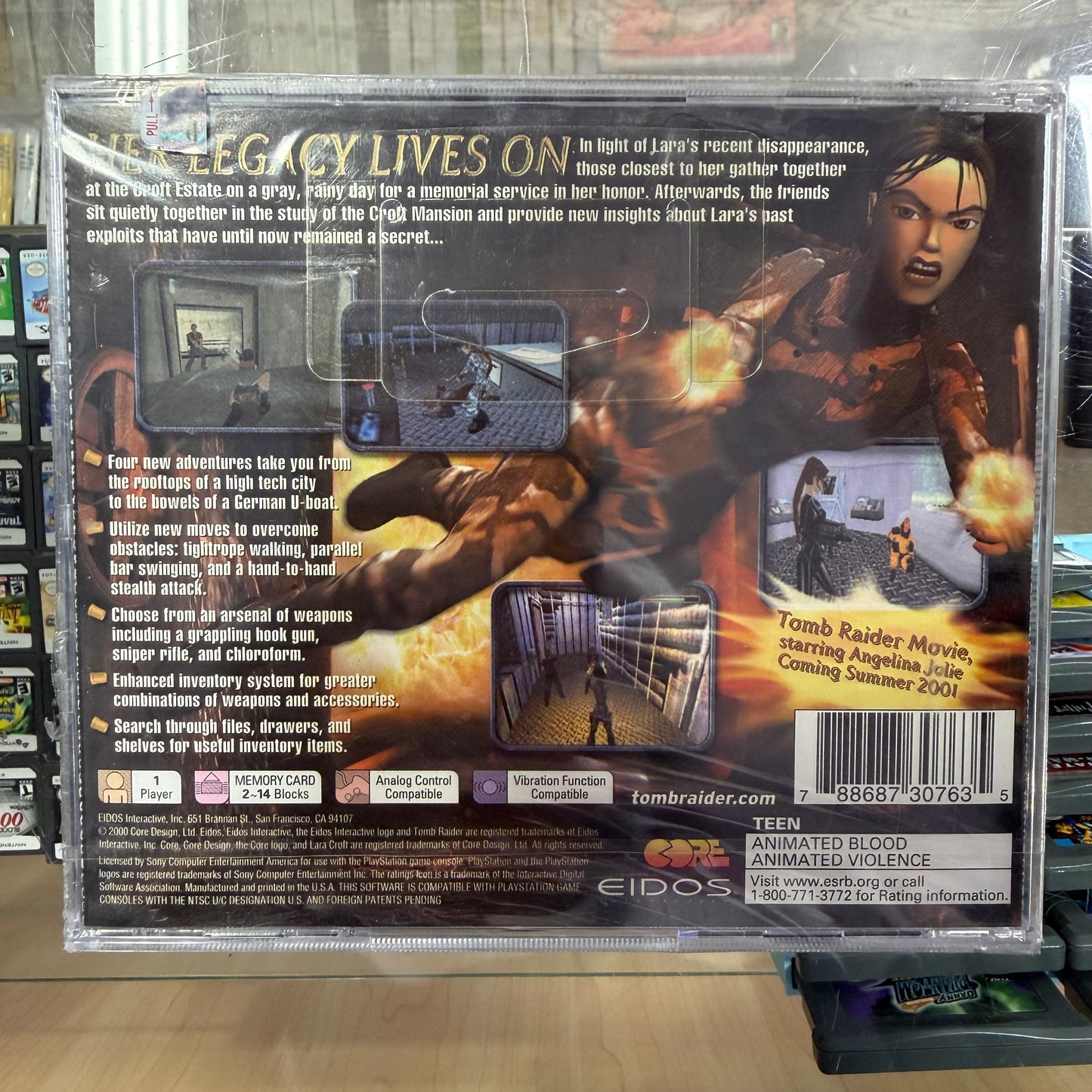 Sealed Tomb Raider Chronicles Playstation