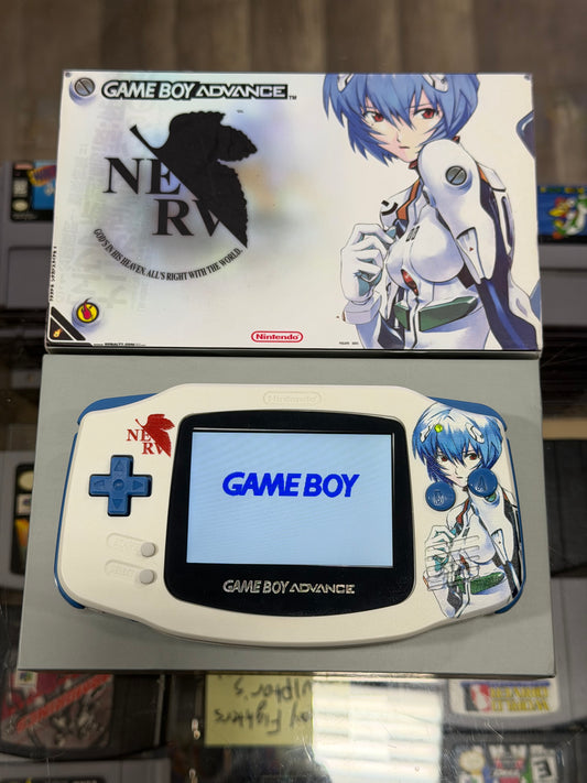 Custom Evangelion Nintendo Gameboy Advance Handheld System with Brighter Screen