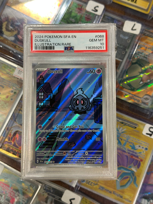 Duskull 068/064 Shrouded Fable IR Holo Pokemon Card 2024 PSA 10 GEM MINT