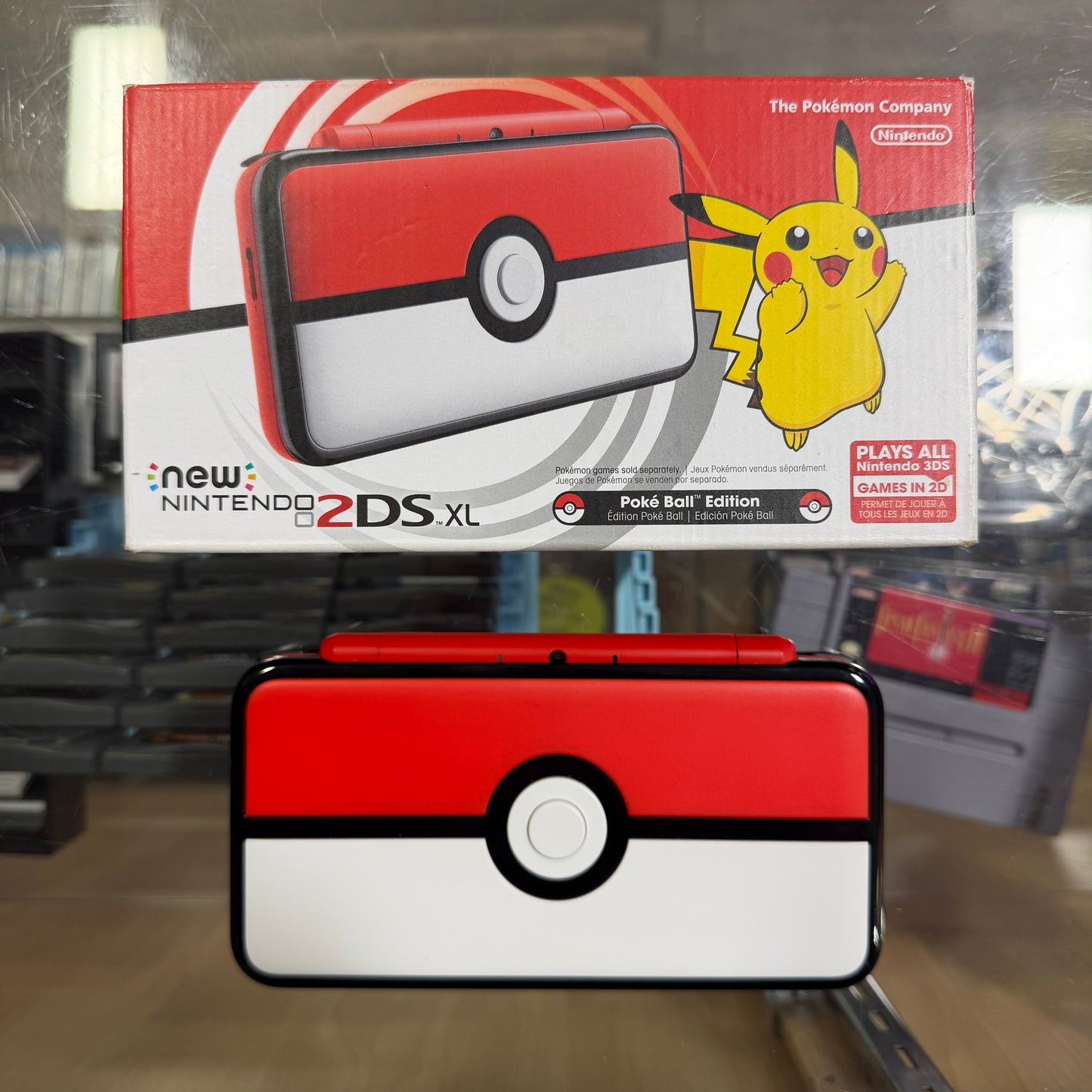 New Nintendo 2DS XL Poke Ball Edition Nintendo 3DS System - Great Condition