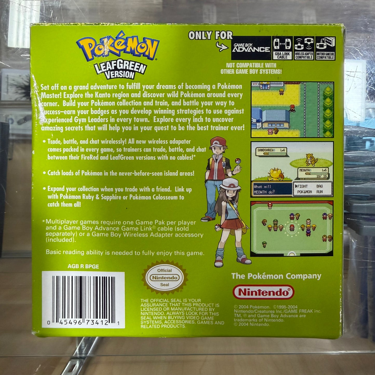 Pokemon LeafGreen Version GameBoy Advance (CIB) (Authentic)