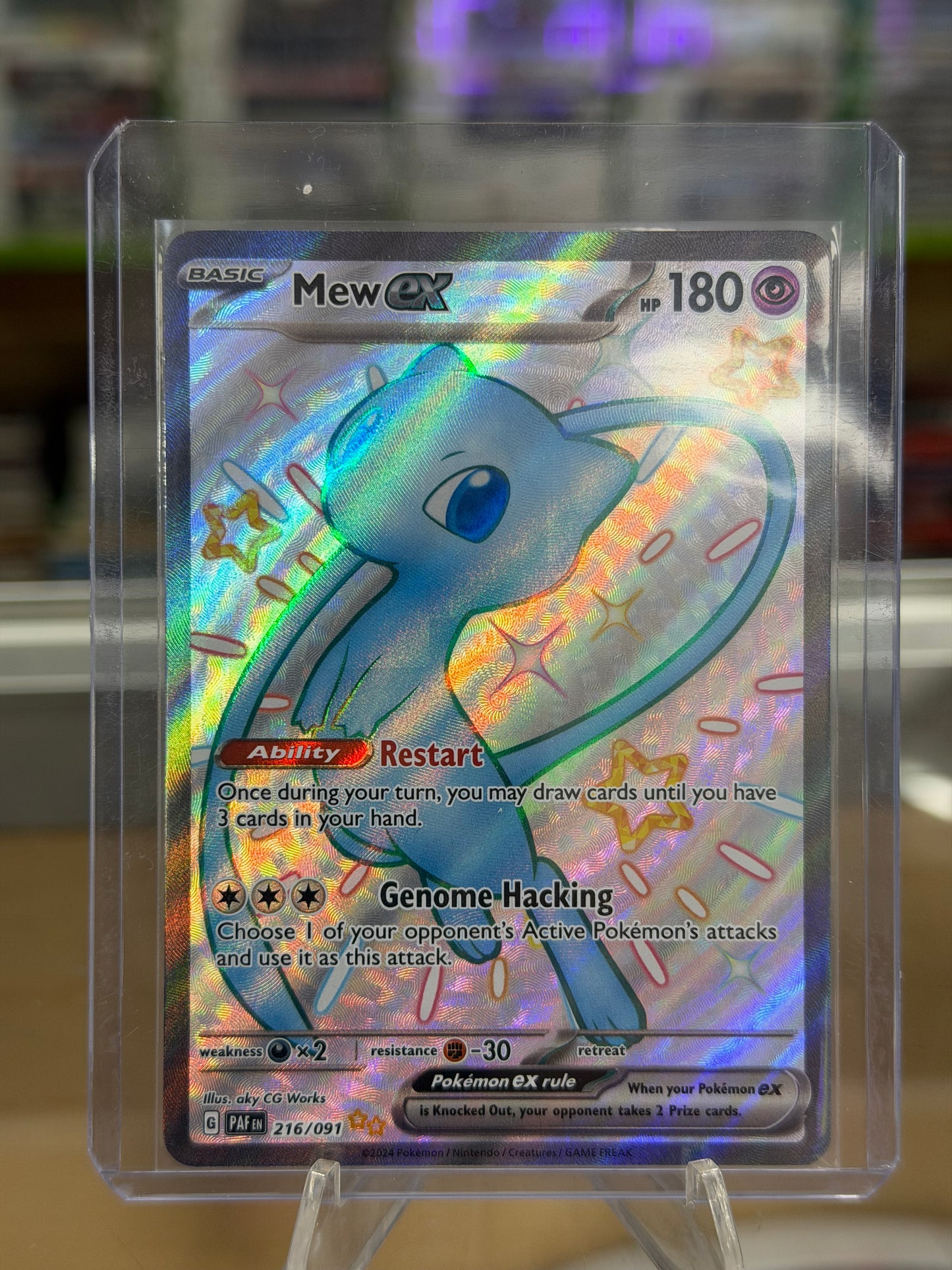 Mew ex - 216/091 - SV: Paldean Fates
