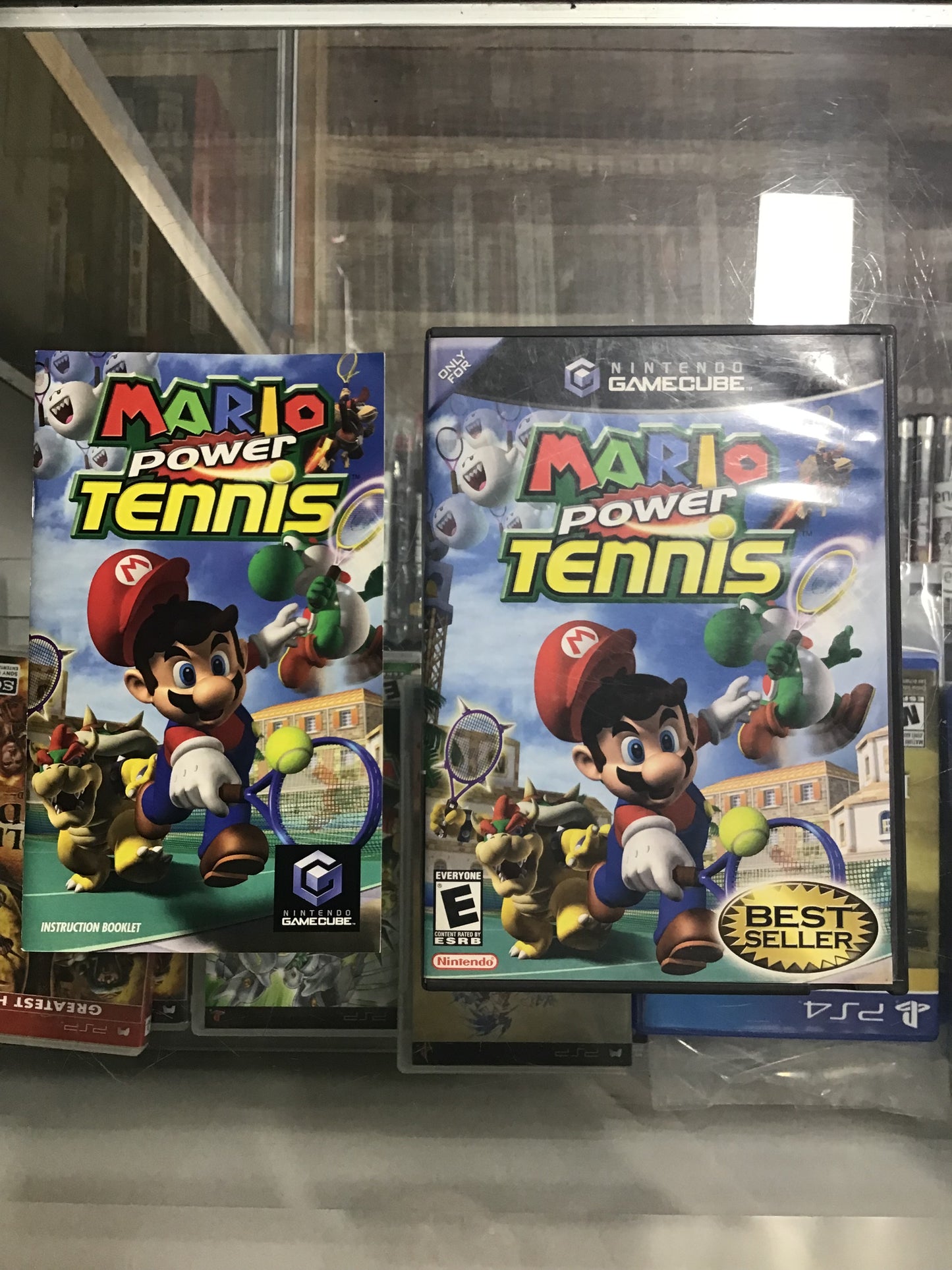 Mario Power Tennis Nintendo GameCube Case and Manual ONLY