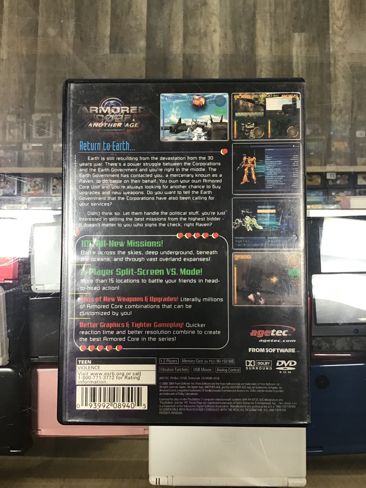Armored Core 2 Another Age PlayStation 2 Case and Manual ONLY