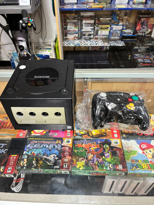 Nintendo GameCube with One Controller and Wires 441