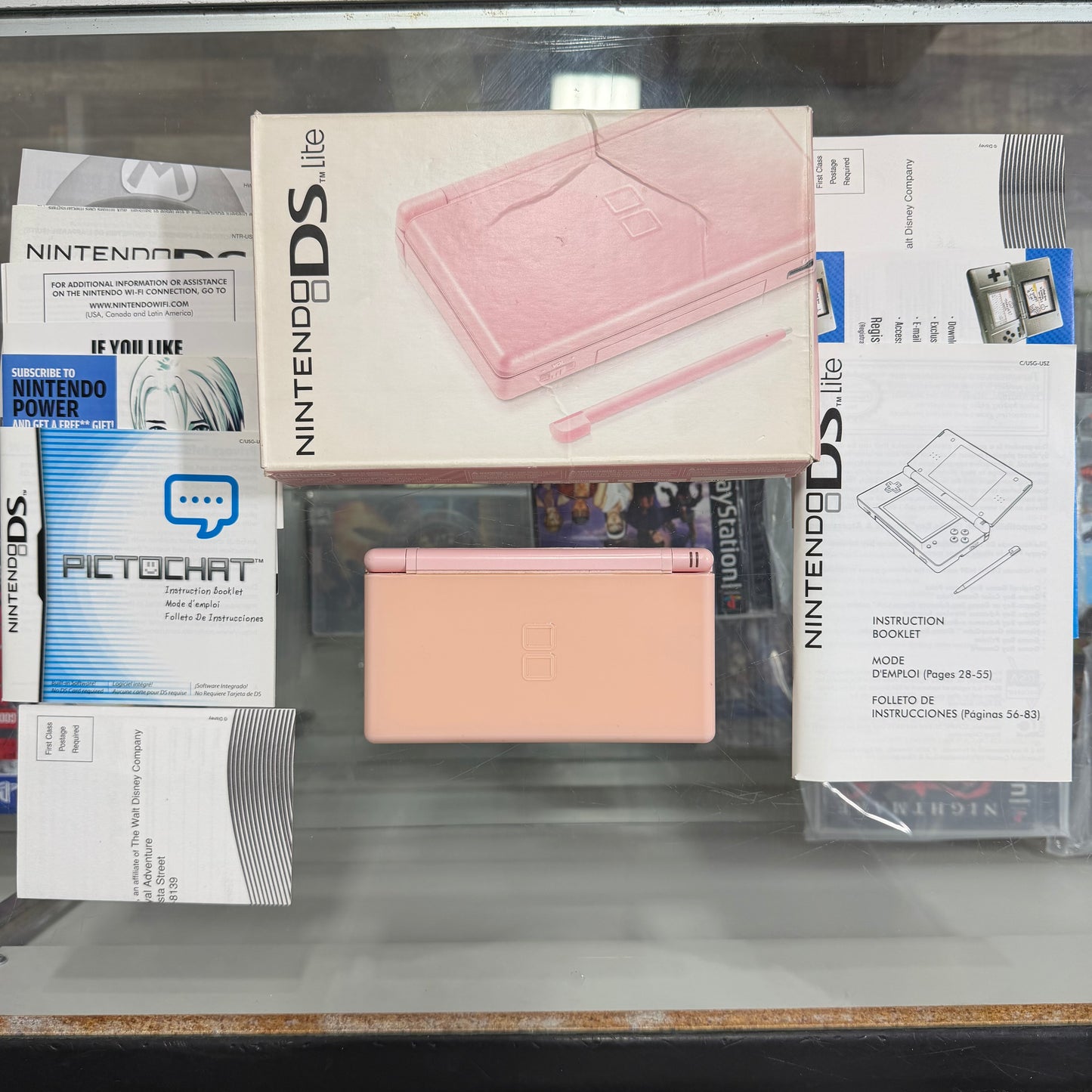 Coral Pink Nintendo DS Lite Nintendo DS (Charger included)
