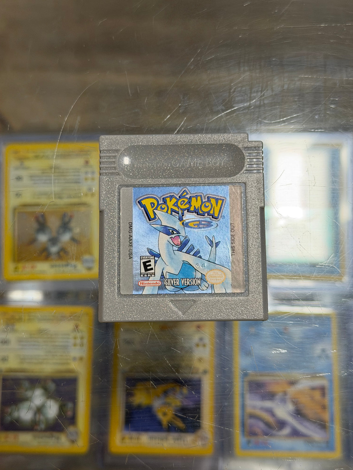 Pokemon Silver Gameboy Excellent Label Dry Battery