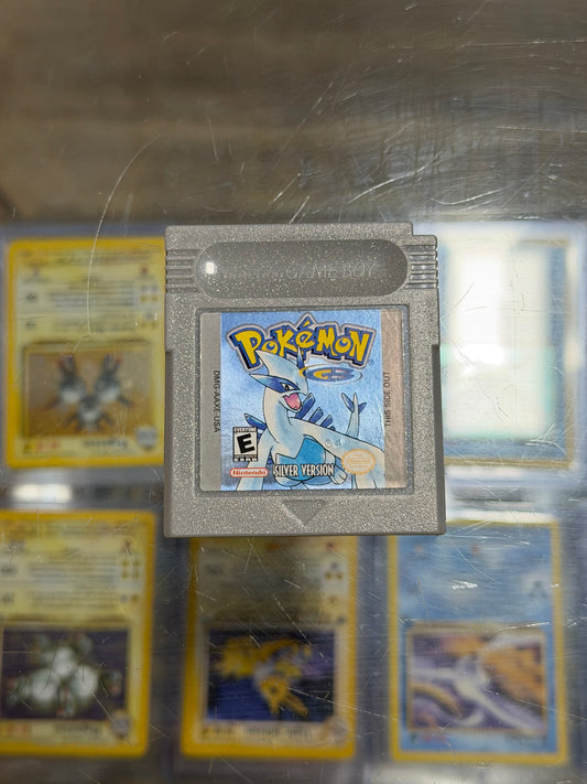 Pokemon Silver Gameboy Excellent Label Dry Battery