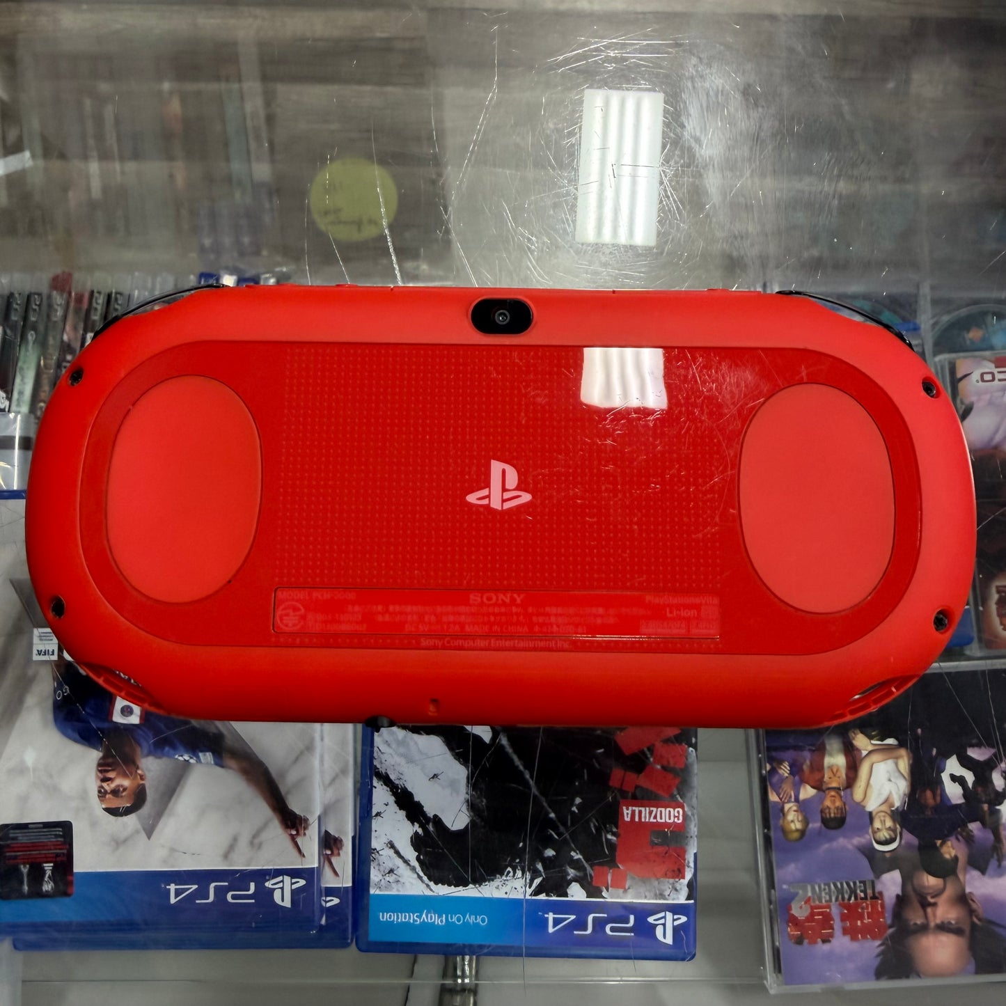 PlayStation Vita Slim Red & Black JP Playstation Vita (Charger included)