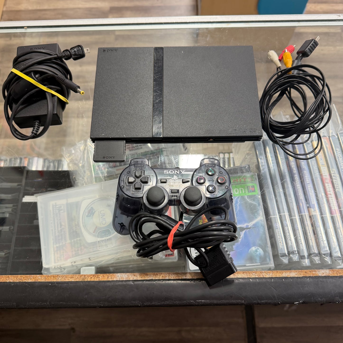 Slim Playstation 2 System Playstation 2 [Memory Card Controller And Cables Included]