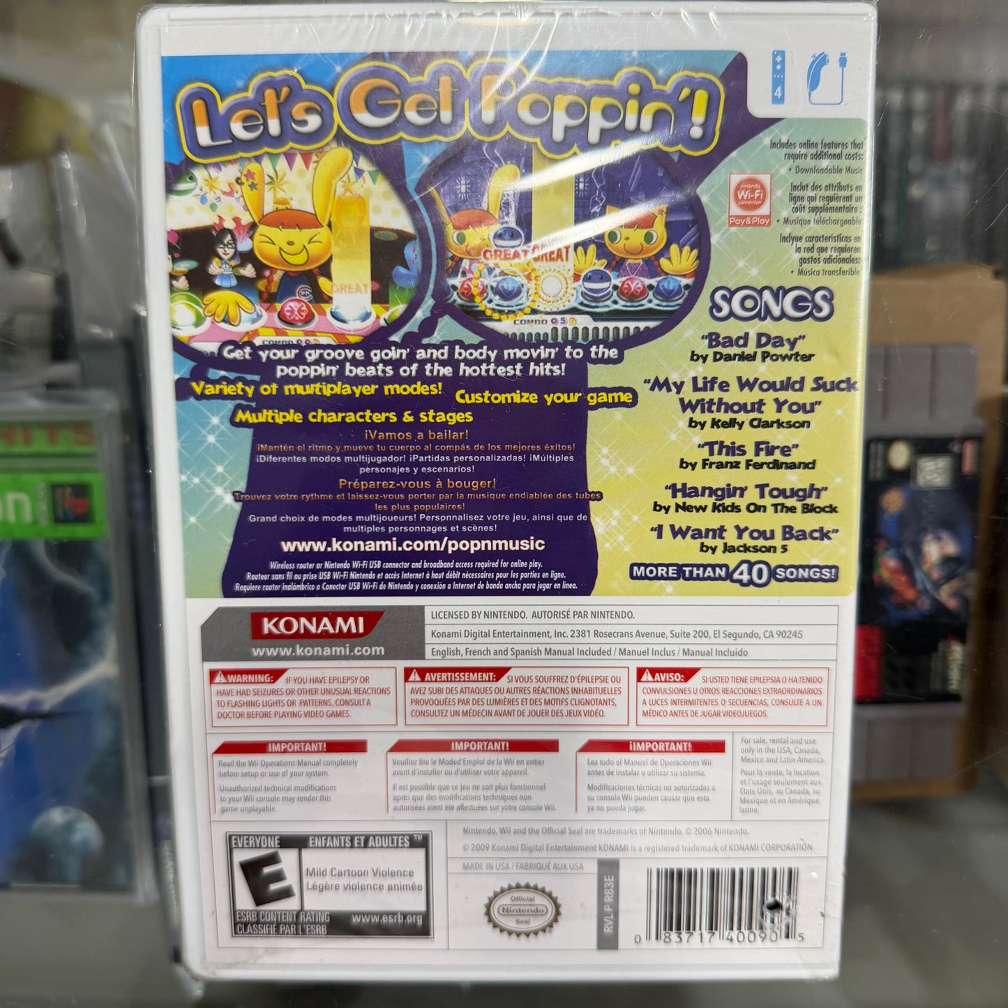 New Sealed Pop'N Music Wii [Promotional Copy]