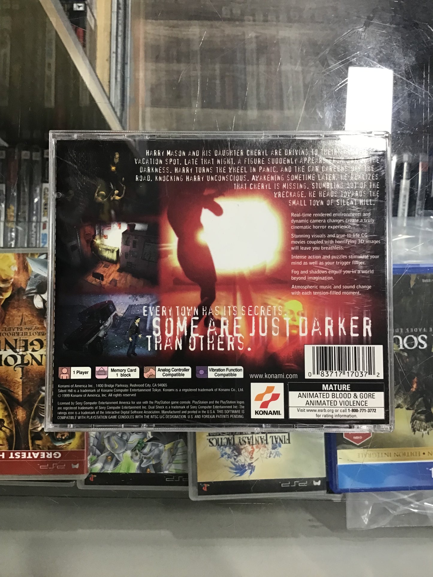 Silent Hill PlayStation 1 Case and Manual ONLY