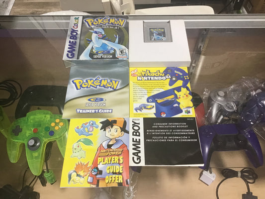 Pokémon Silver (Authentic) (New Battery) (Saves) CIB Nintendo Gameboy Color