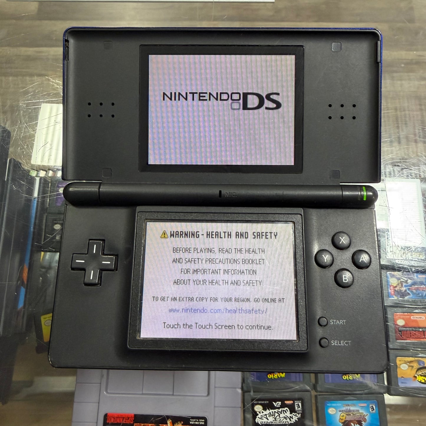 Cobalt & Black Nintendo DS Lite Nintendo DS (Charger included)