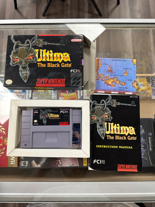 Ultima The Black Gate Super Nintendo SNES