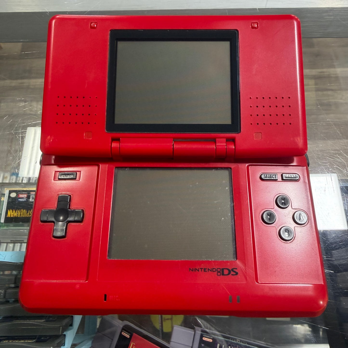 Red DS System Nintendo DS (Charger included no stylus)