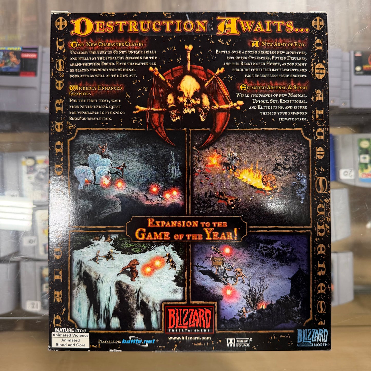 Diablo II Expansion Set Lords of Destruction Big Box Sealed Blizzard Nice Shape