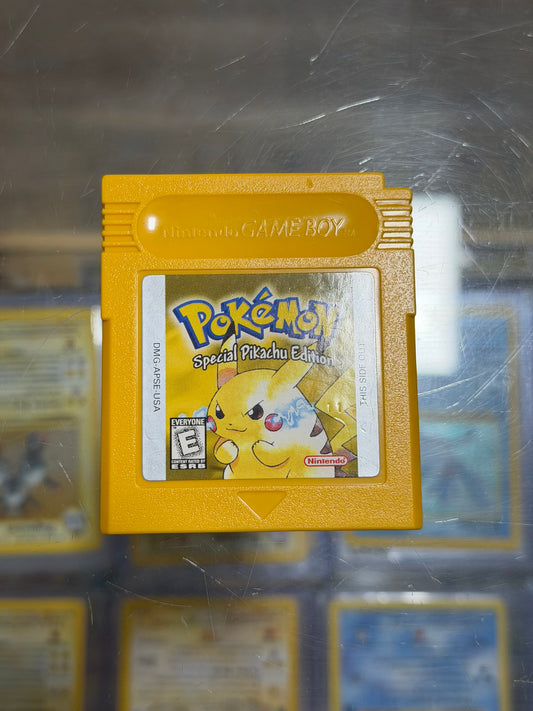 Pokemon Yellow Gameboy Excellent Label Dry Battery