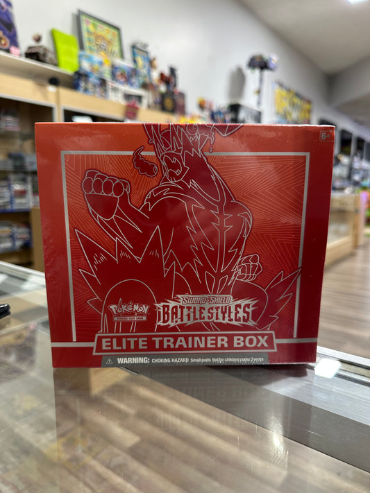 Battle Styles Elite Trainer Box [Single Strike Urshifu] (Red) - SWSH05: Battle Styles (SWSH05) NEW