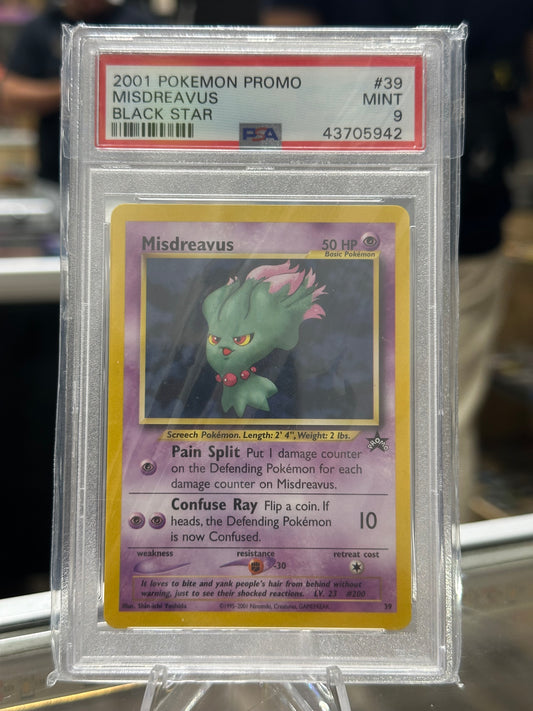 Misdreavus Black Star Promo 39 Pokemon PSA 9