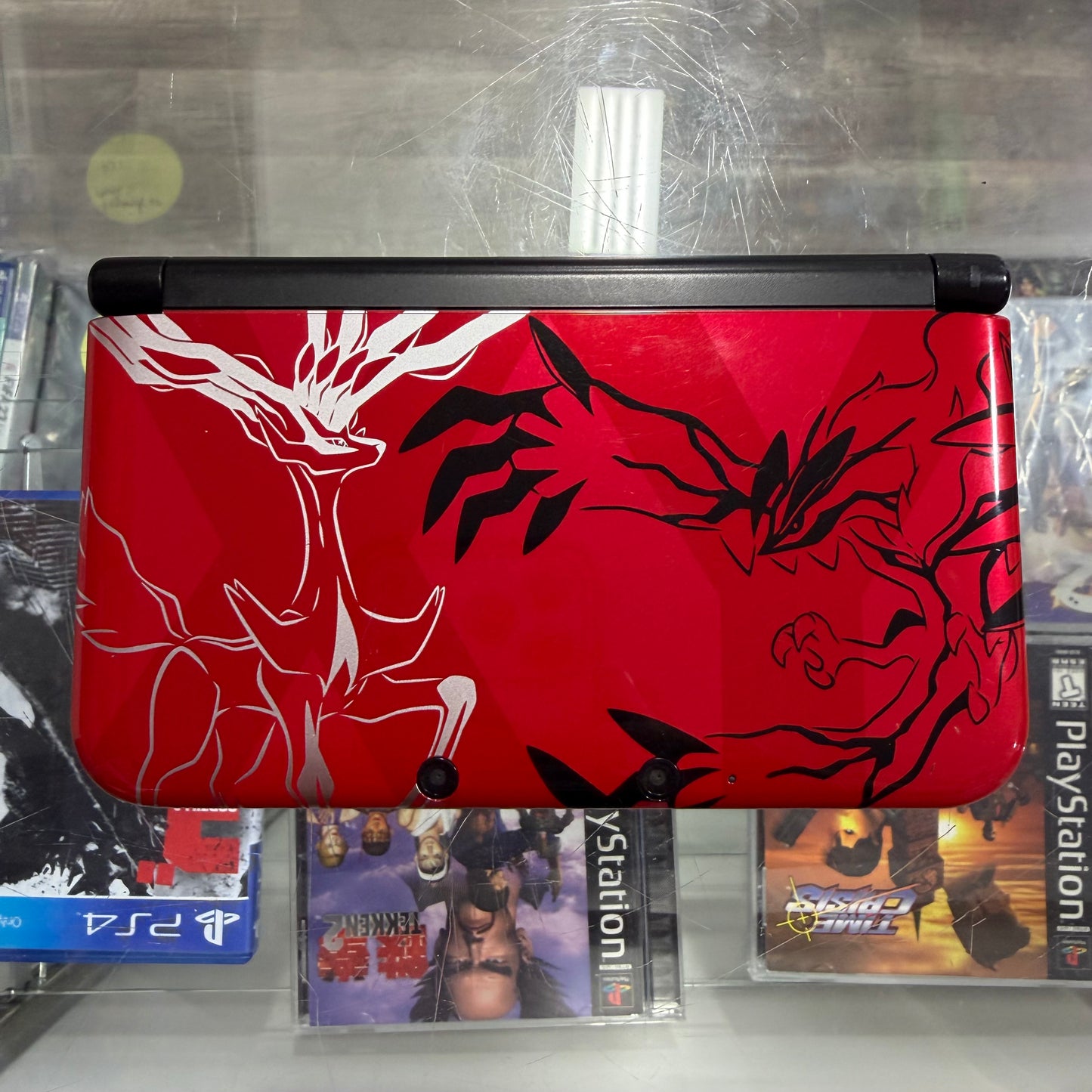 Nintendo 3DS XL Pokemon Xerneas + Yveltal Red Edition Nintendo 3DS with Charger (Has Digital Games)