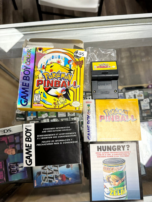 Pokémon Pinball Nintendo Gameboy Color CIB Rumble Untested