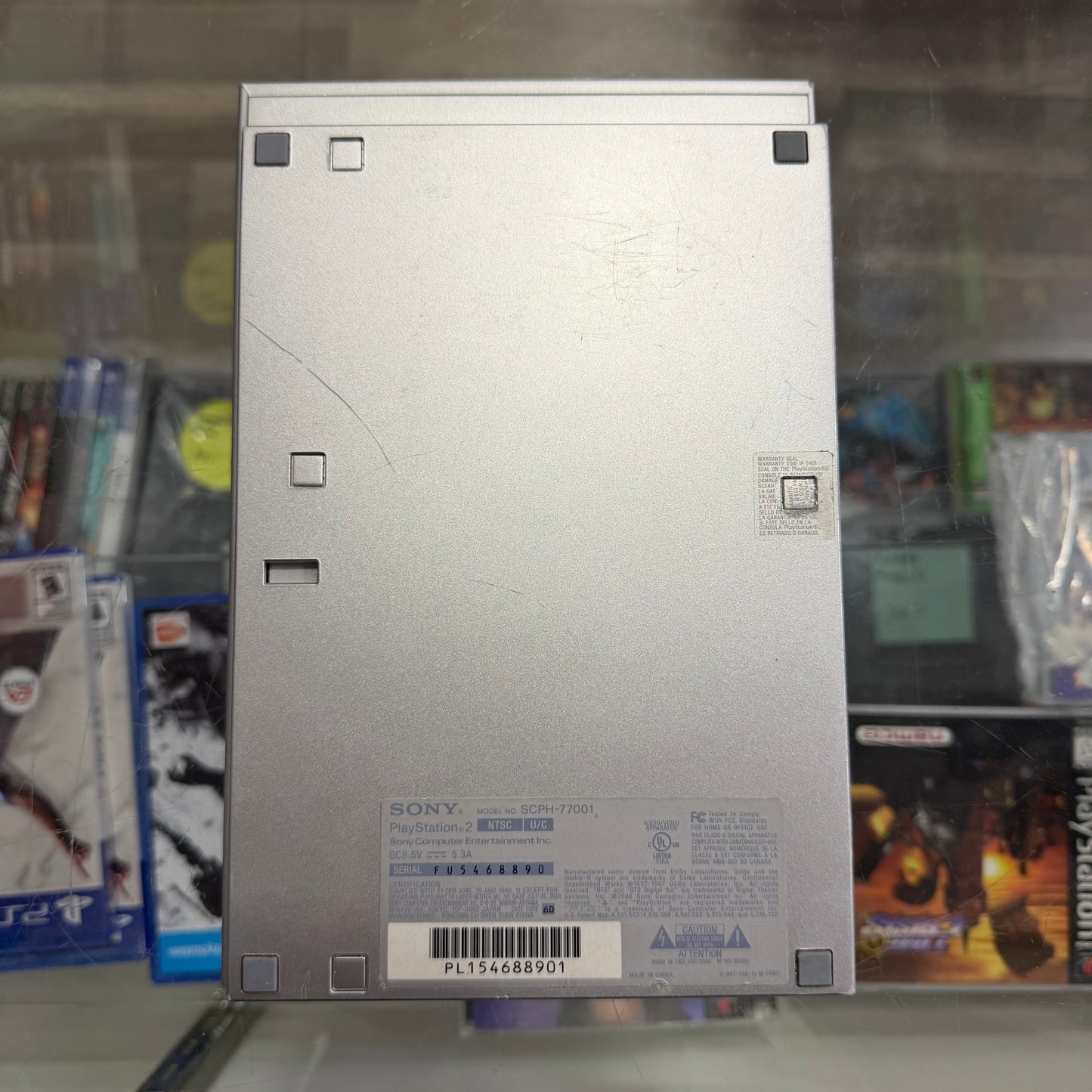 Slim Playstation 2 System [Silver] (cables controller and memory card included)(NEW LASER)