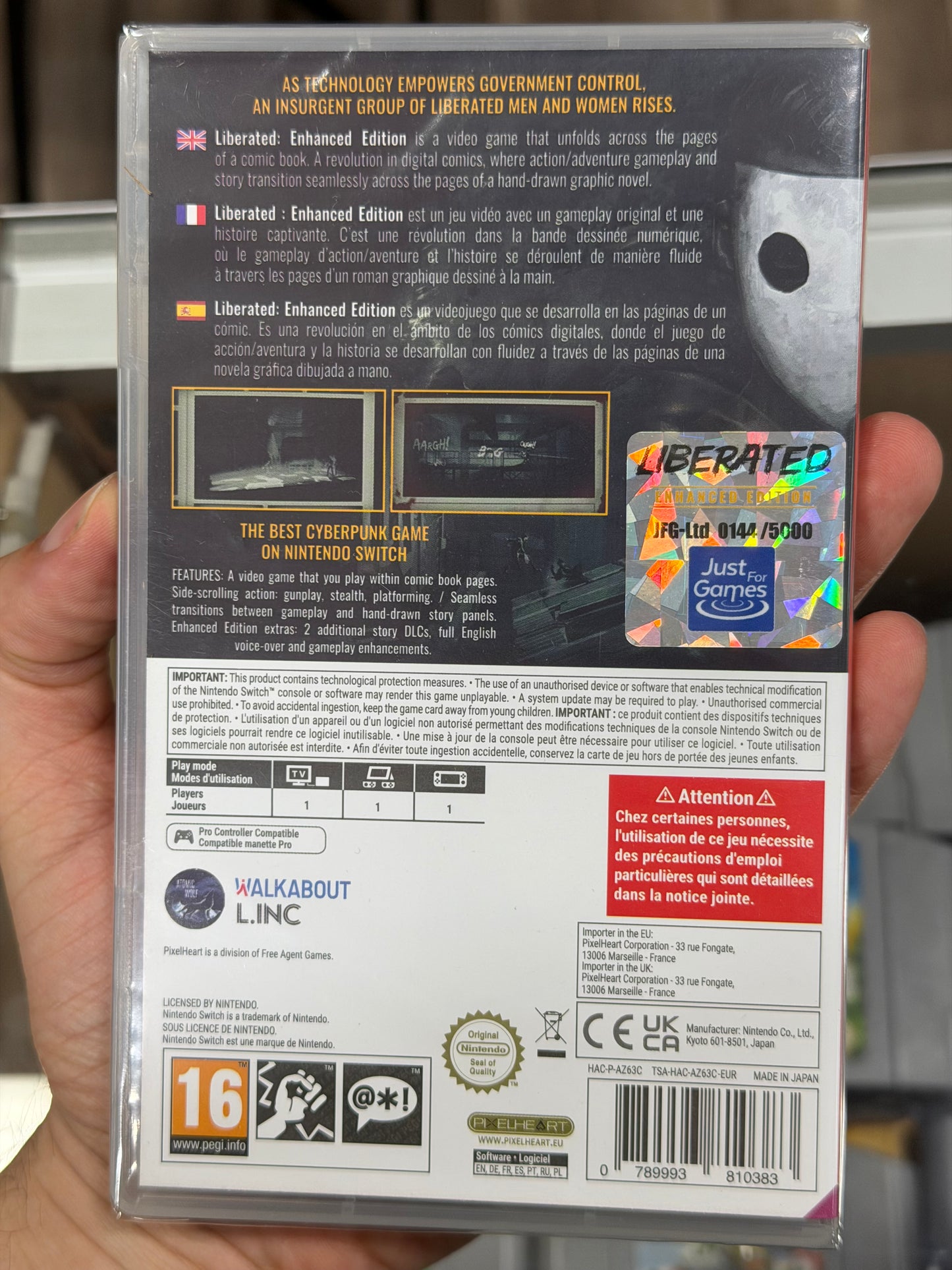 Liberated: Enhanced Edition Nintendo Switch Sealed