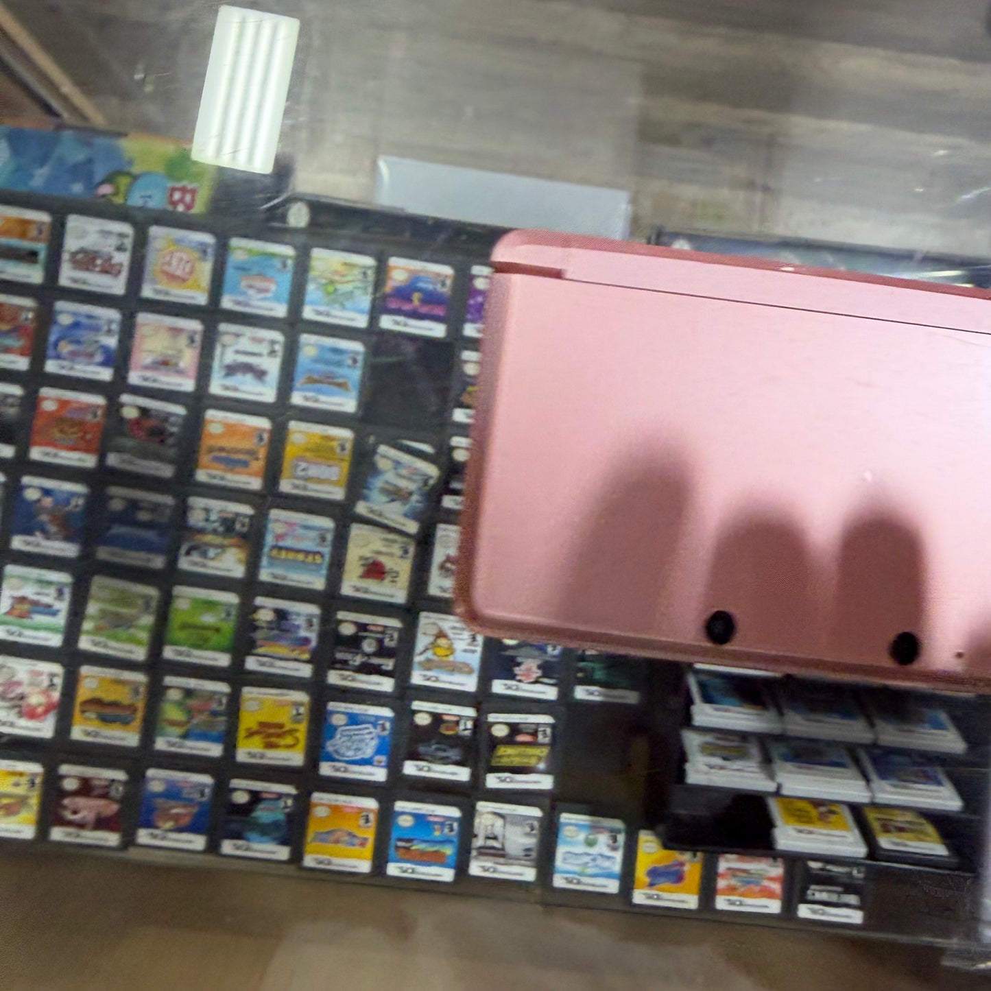 Pink Nintendo 3DS Handheld System With Charger (Region Free) (Yellow Screen)(JAPANESE TO US)