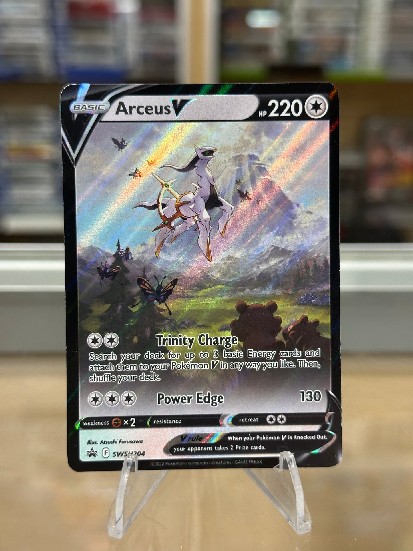 Arceus V - SWSH204 - SWSH: Sword & Shield Promo Cards NM