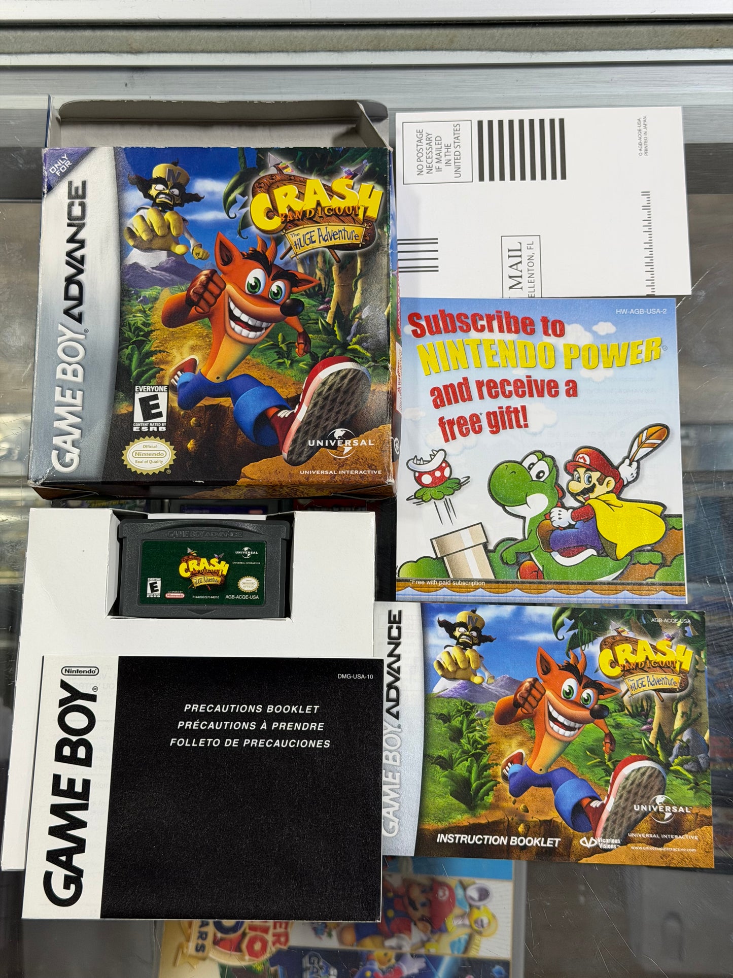 Crash Bandicoot The Huge Adventure GameBoy Advance