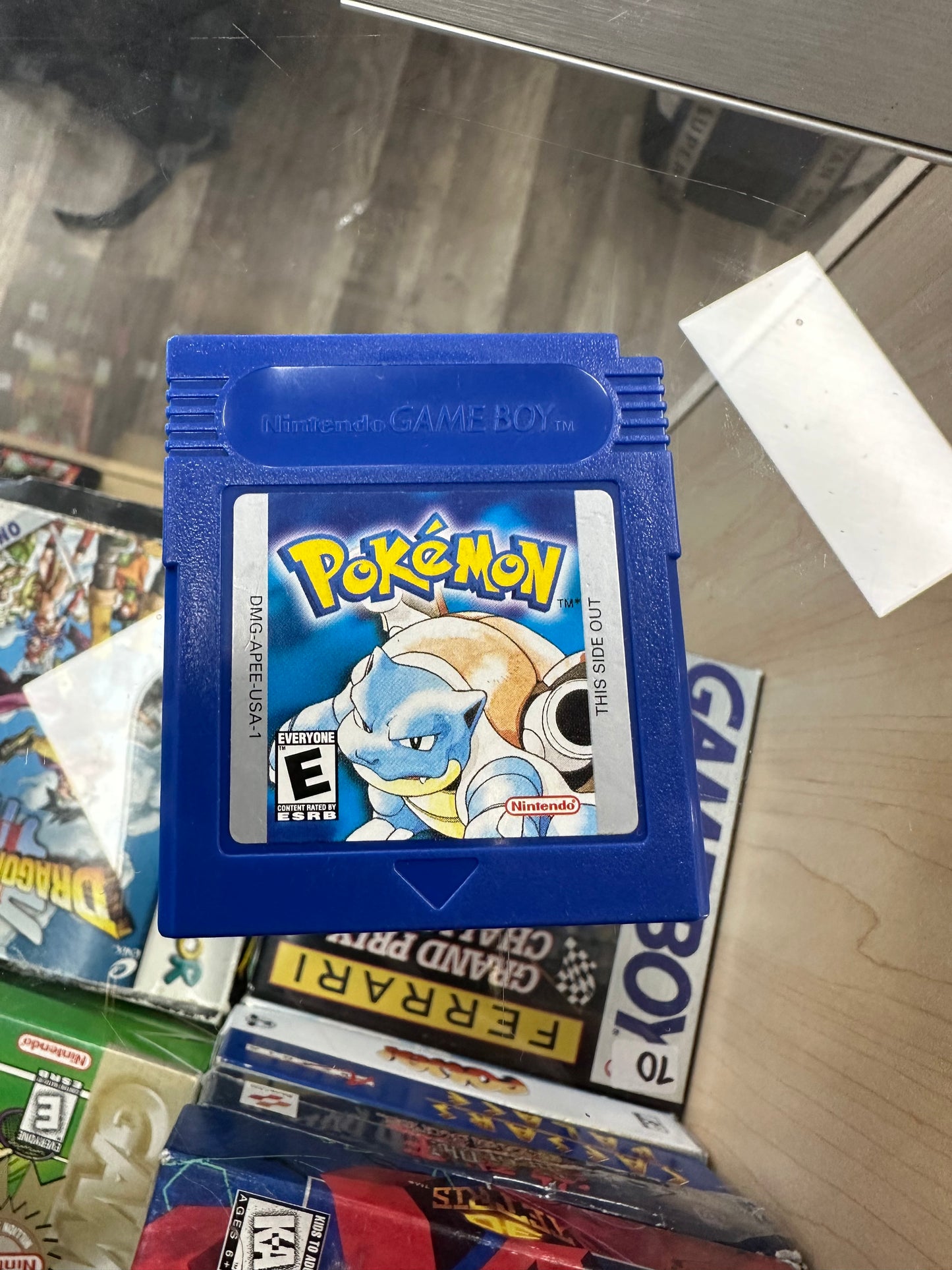 Pokémon Blue Nintendo Gameboy Authentic NEW BATTERY